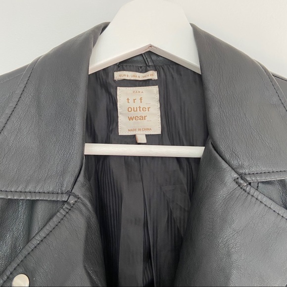 Zara faux leather jacket - Picture 3 of 10